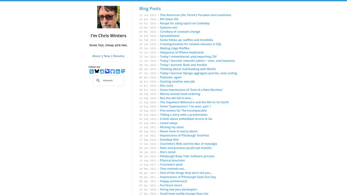 cwinters.com screenshot