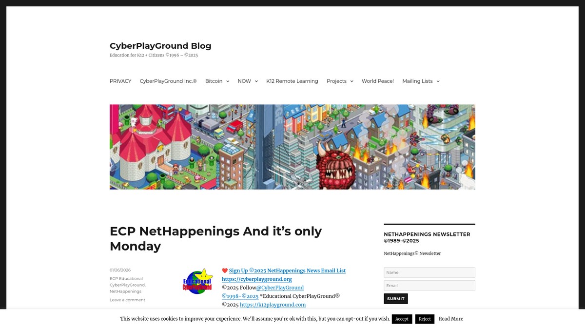 cyberplayground.org screenshot