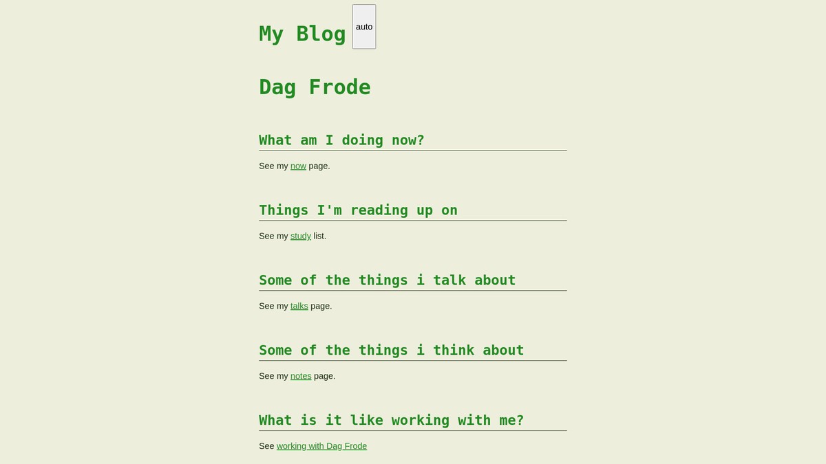 dagfrode.com screenshot
