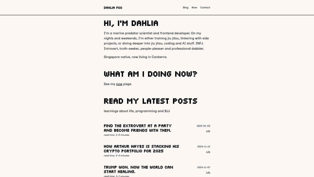 dahliafoo.xyz screenshot