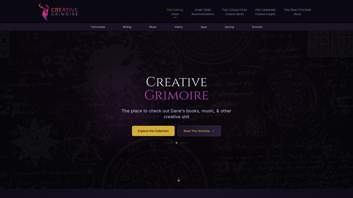 Screenshot of daneclarkcollins.com