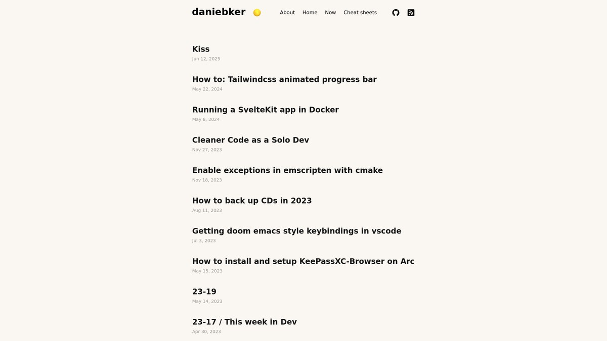 daniebker.co.uk screenshot