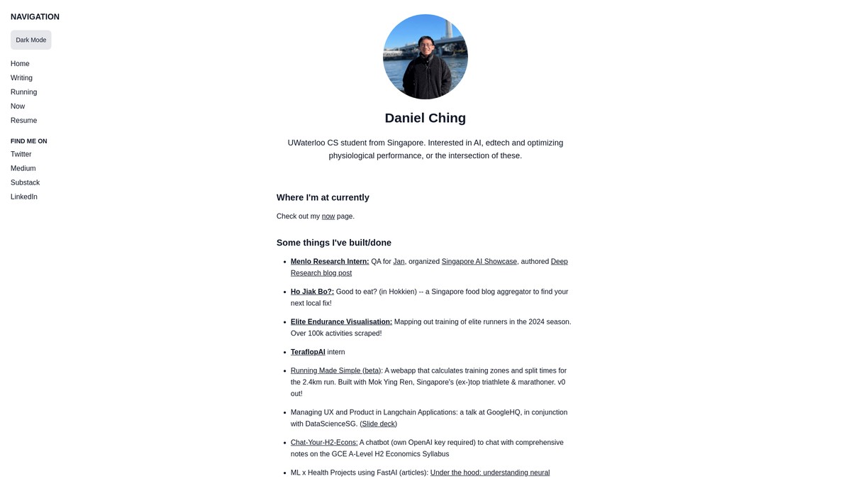 danielcwq.com screenshot