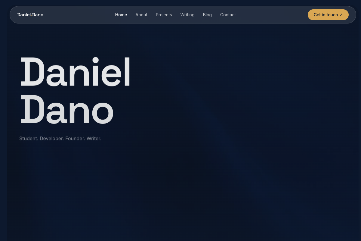 danieldano.com screenshot