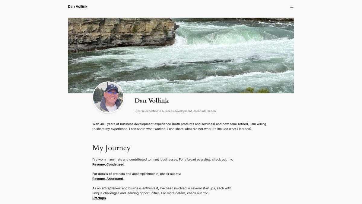 danvollink.com screenshot