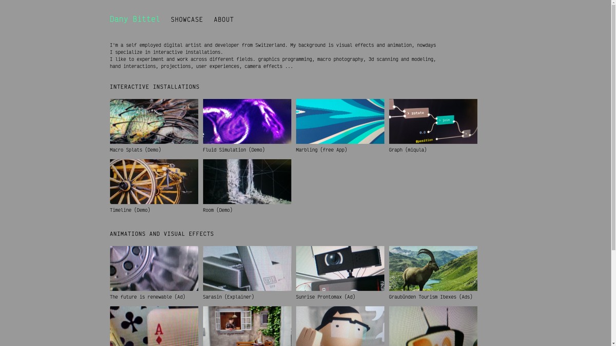 danybittel.ch screenshot