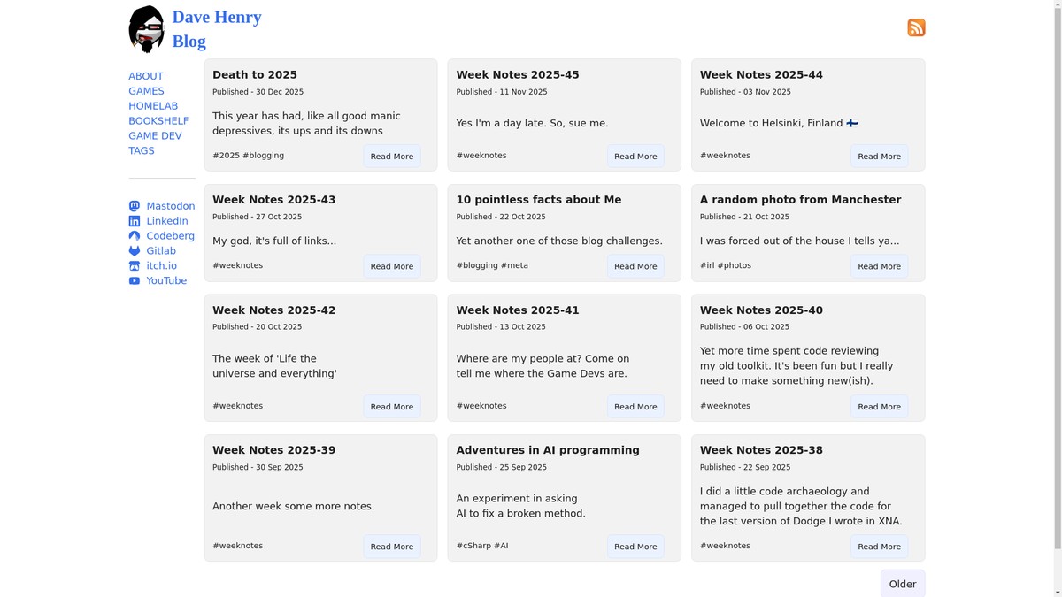 davehenry.blog screenshot