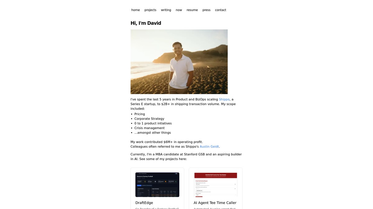 david-lee-personal-website.vercel.app screenshot