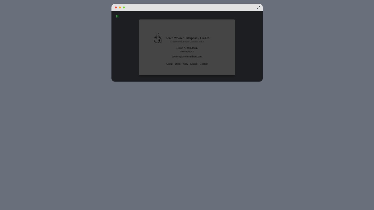 davidawindham.com screenshot