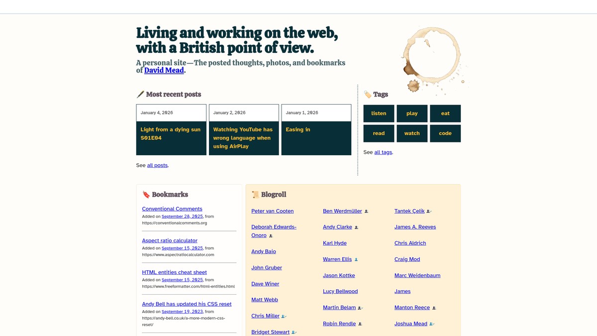 davidjohnmead.com screenshot