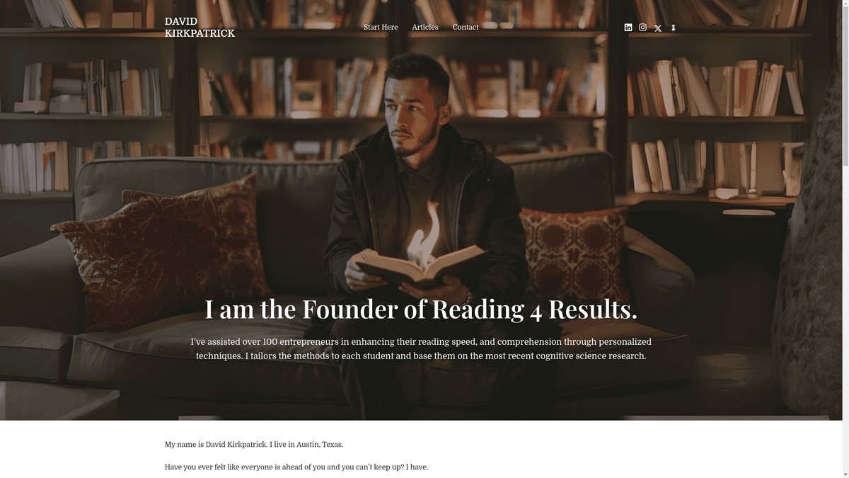 davidlkirkpatrick.com screenshot