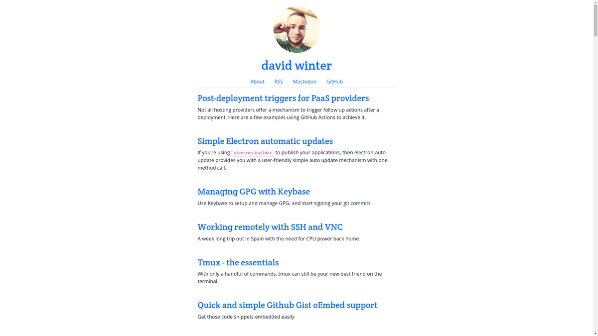 davidwinter.dev screenshot