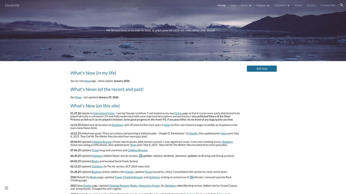 Screenshot of deadville.com