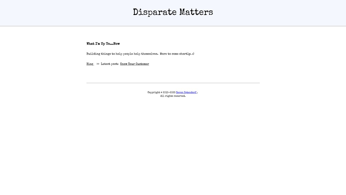 devonostendorf.com screenshot