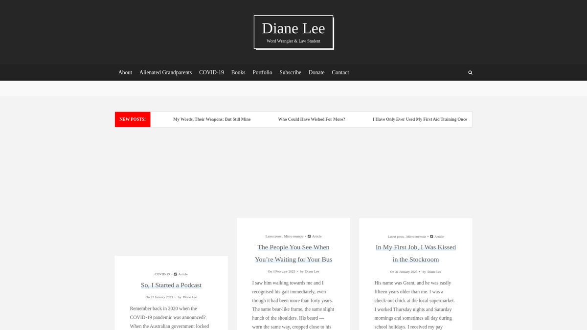 dianelee.au screenshot