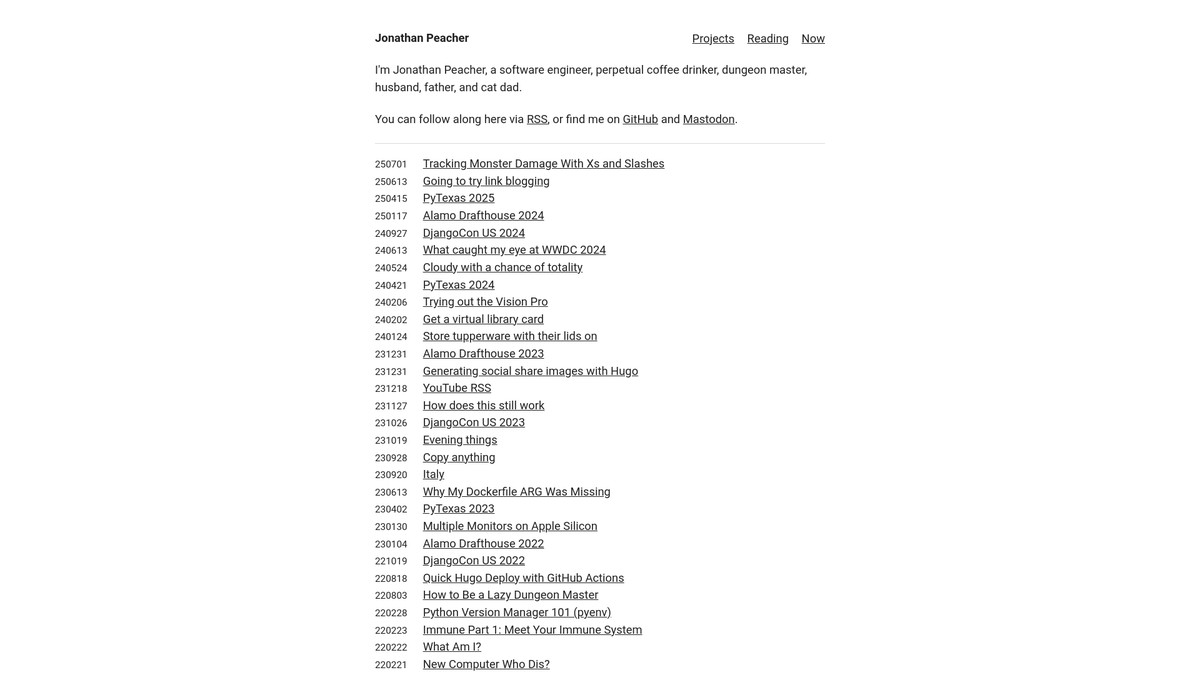 djpeacher.com screenshot