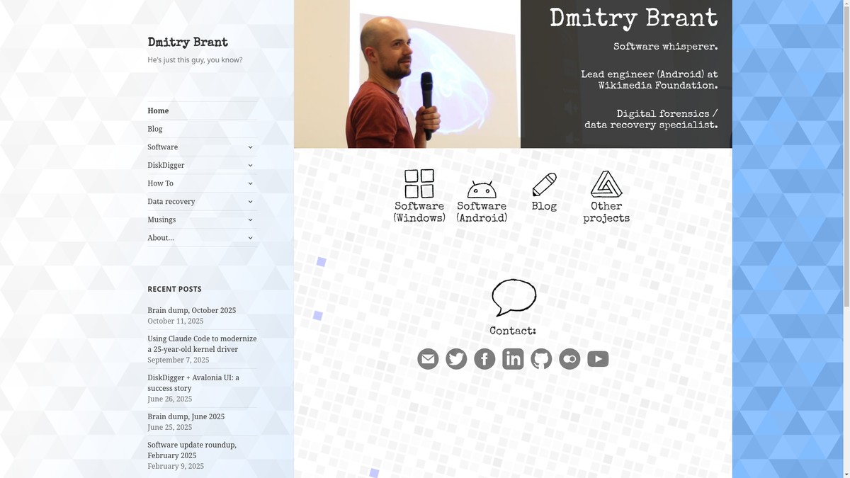 dmitrybrant.com screenshot