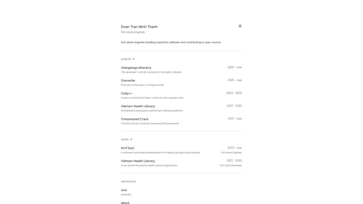 doantranminhthanh.com screenshot