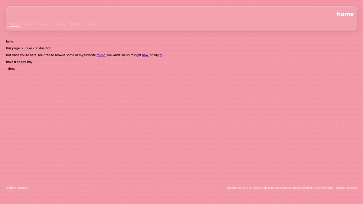 drewlefebvre.com screenshot