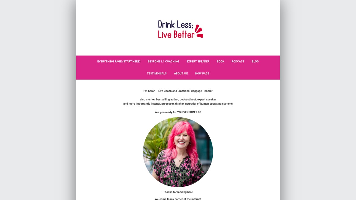 drinklesslivebetter.com screenshot
