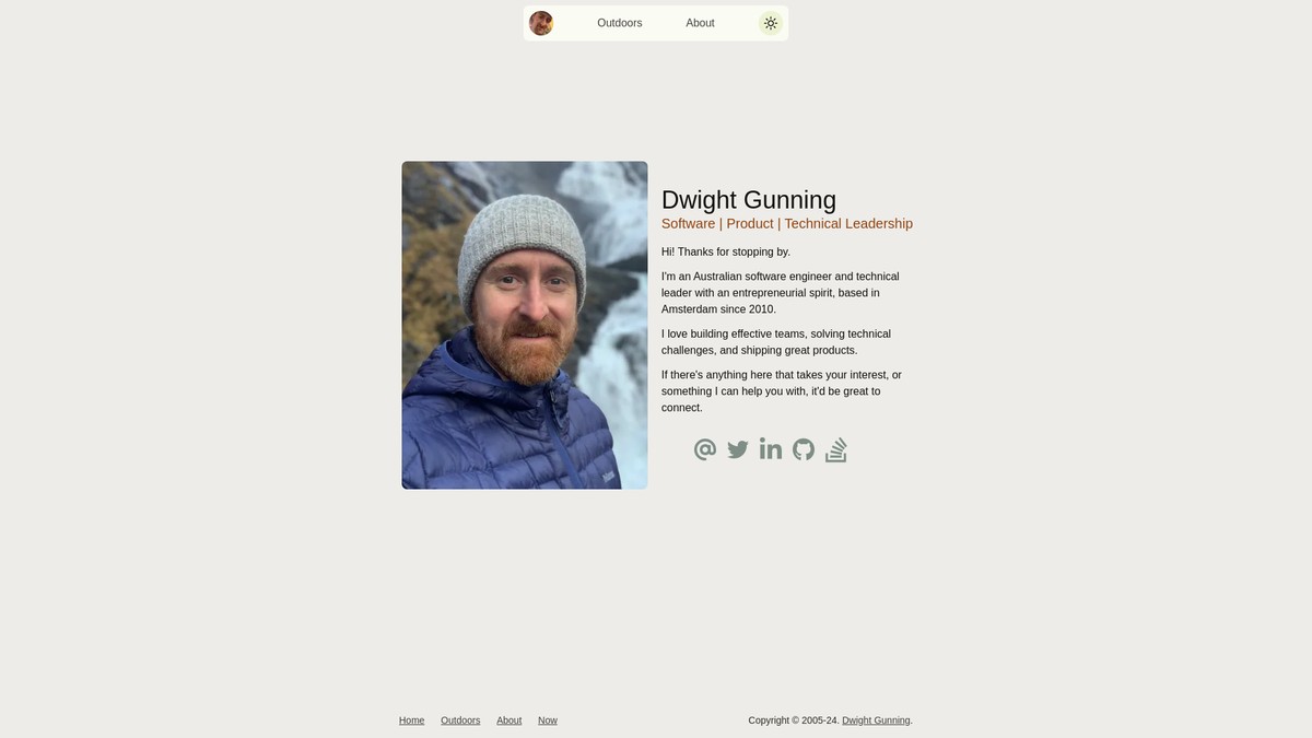 dwightgunning.com screenshot