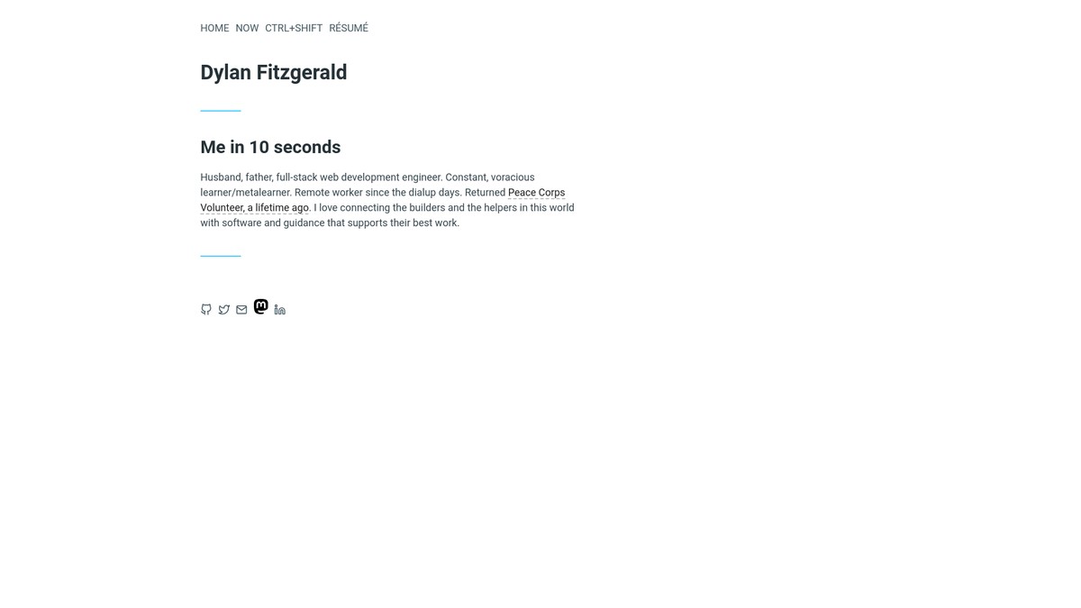 dylanfitzgerald.net screenshot