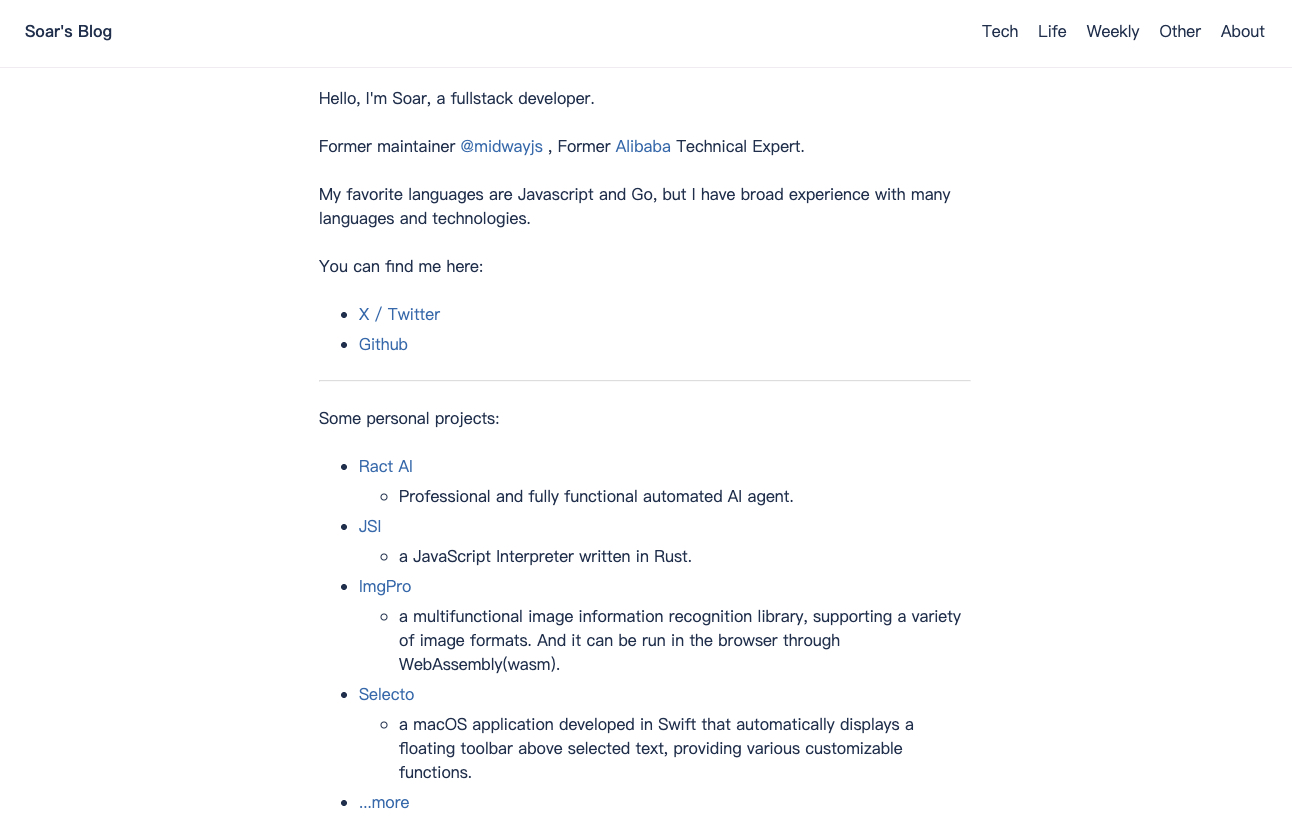 echosoar.github.io screenshot