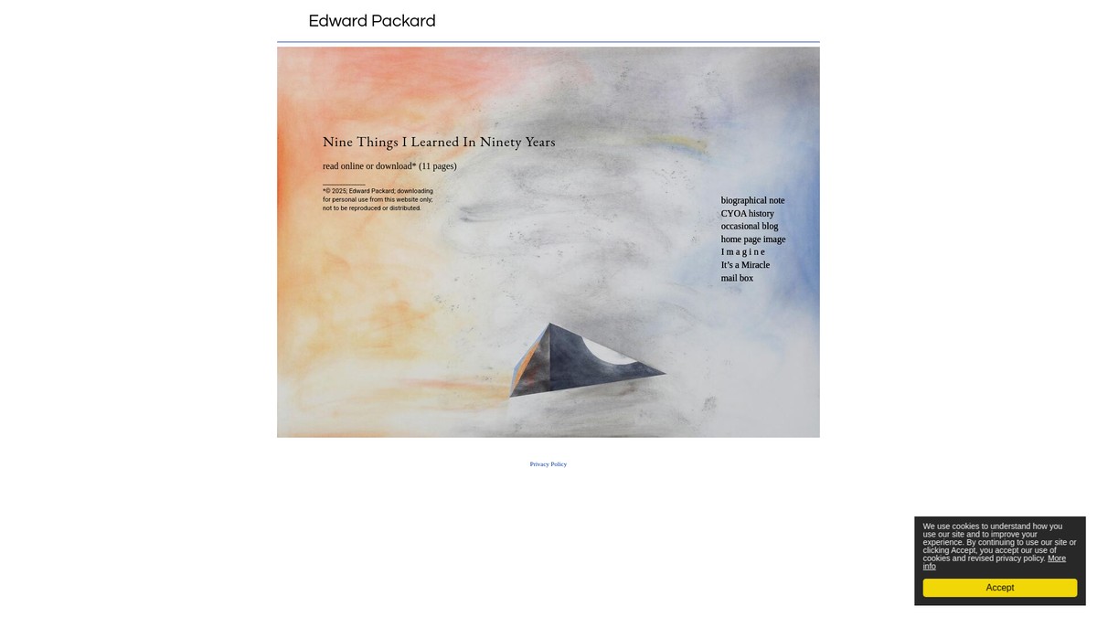 edwardpackard.com screenshot