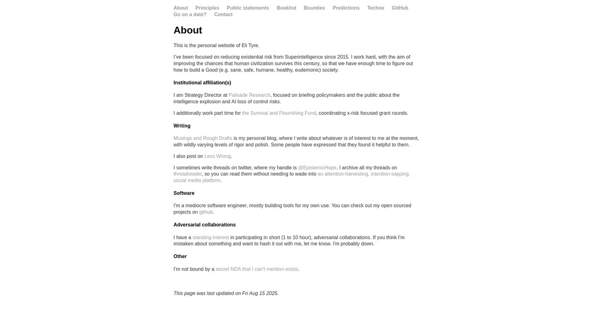 elityre.com screenshot