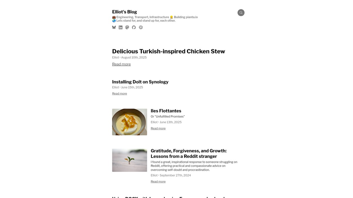 elliotali.com screenshot