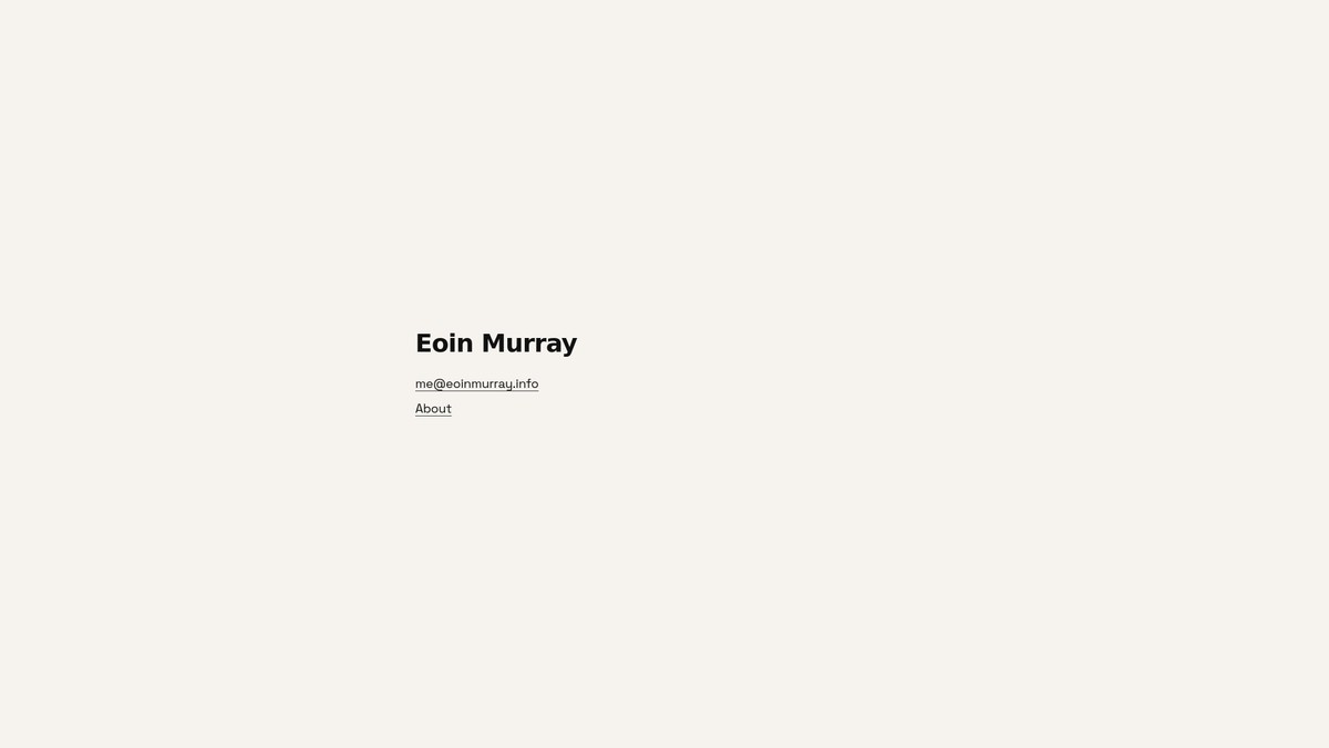 eoinmurray.info screenshot