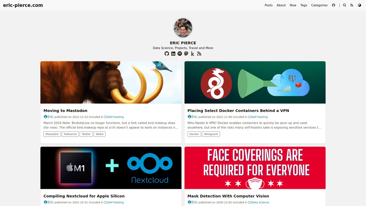 eric-pierce.com screenshot
