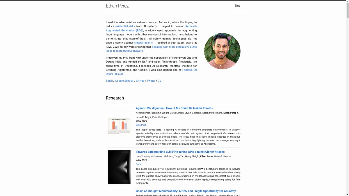 ethanperez.net screenshot