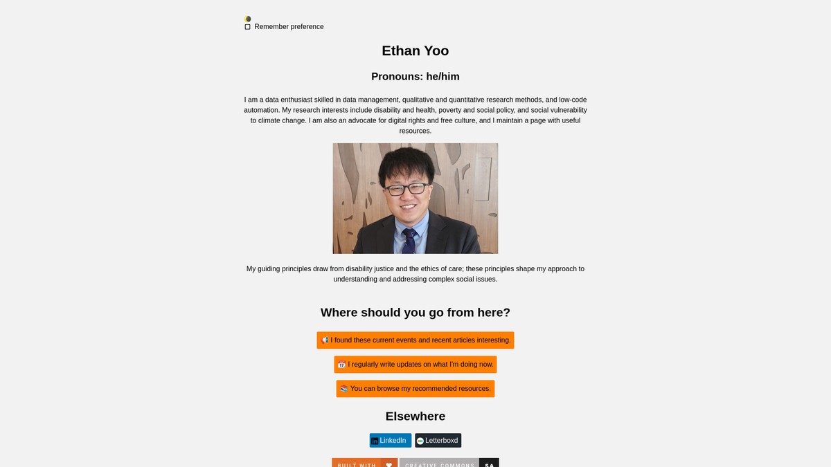 ethanyoo.com screenshot