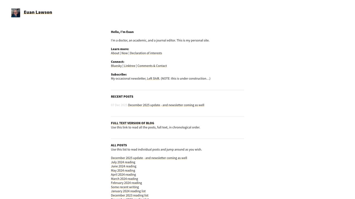 euanlawson.com screenshot