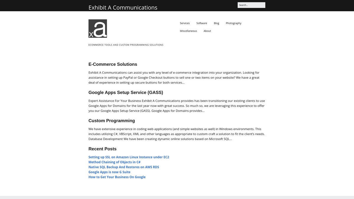 exhibita.com screenshot