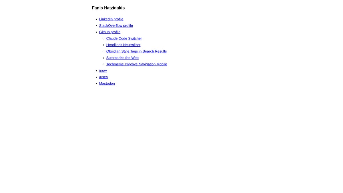 fanis.hatzidakis.org screenshot