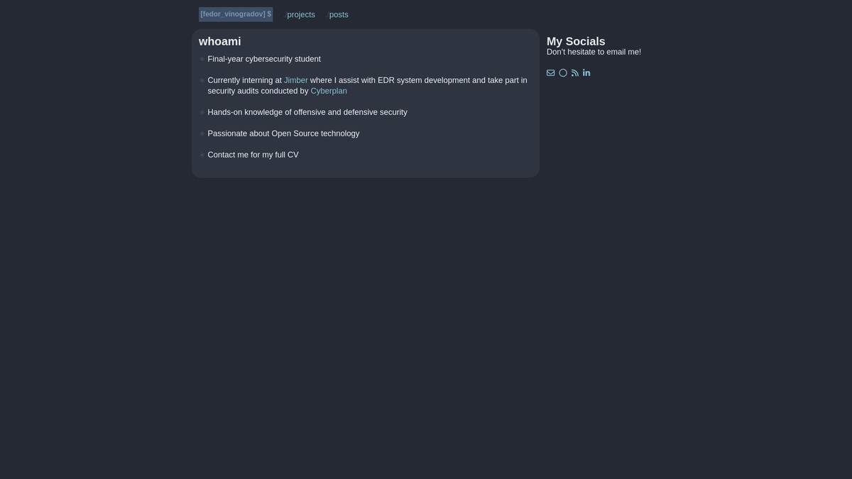 fedorvin.com screenshot