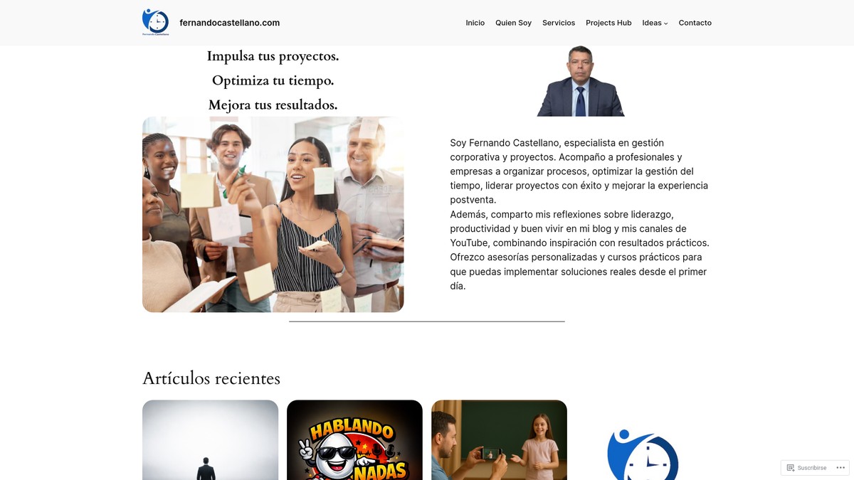 Screenshot of fernandocastellano.com