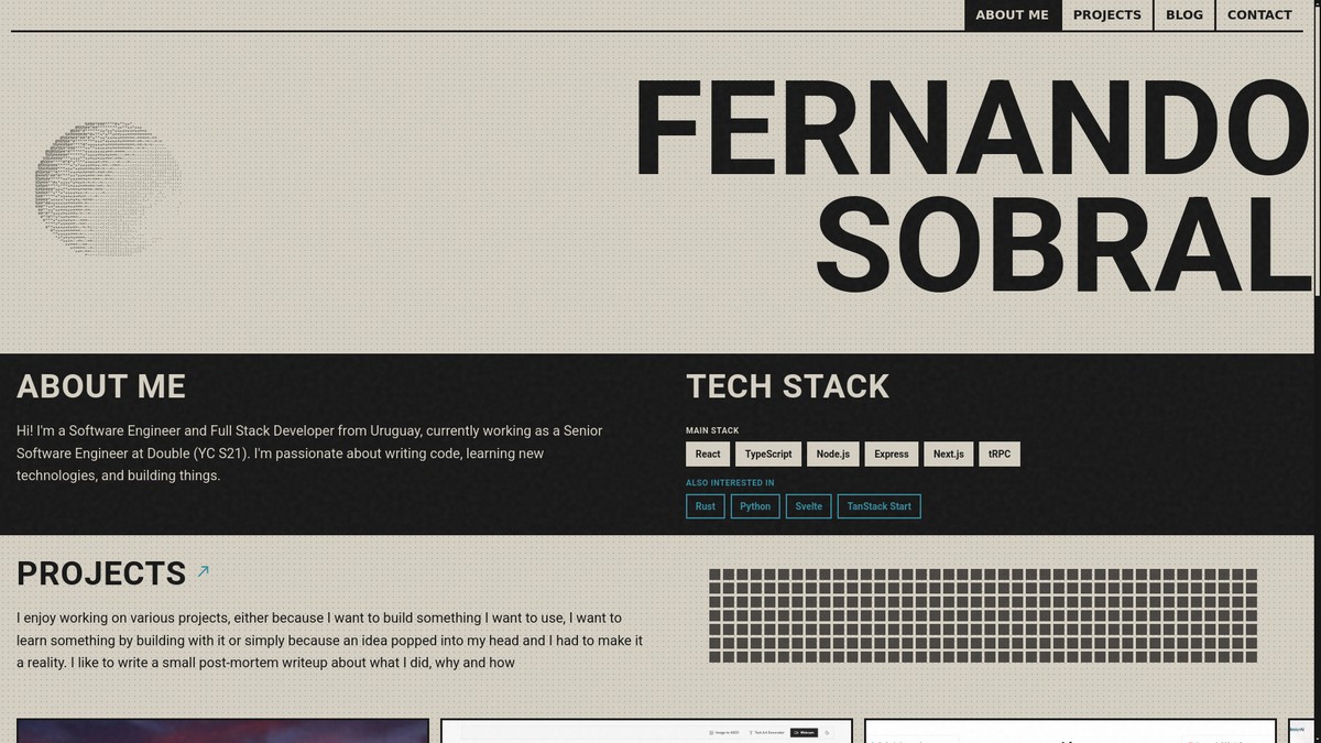Screenshot of fsobral.dev