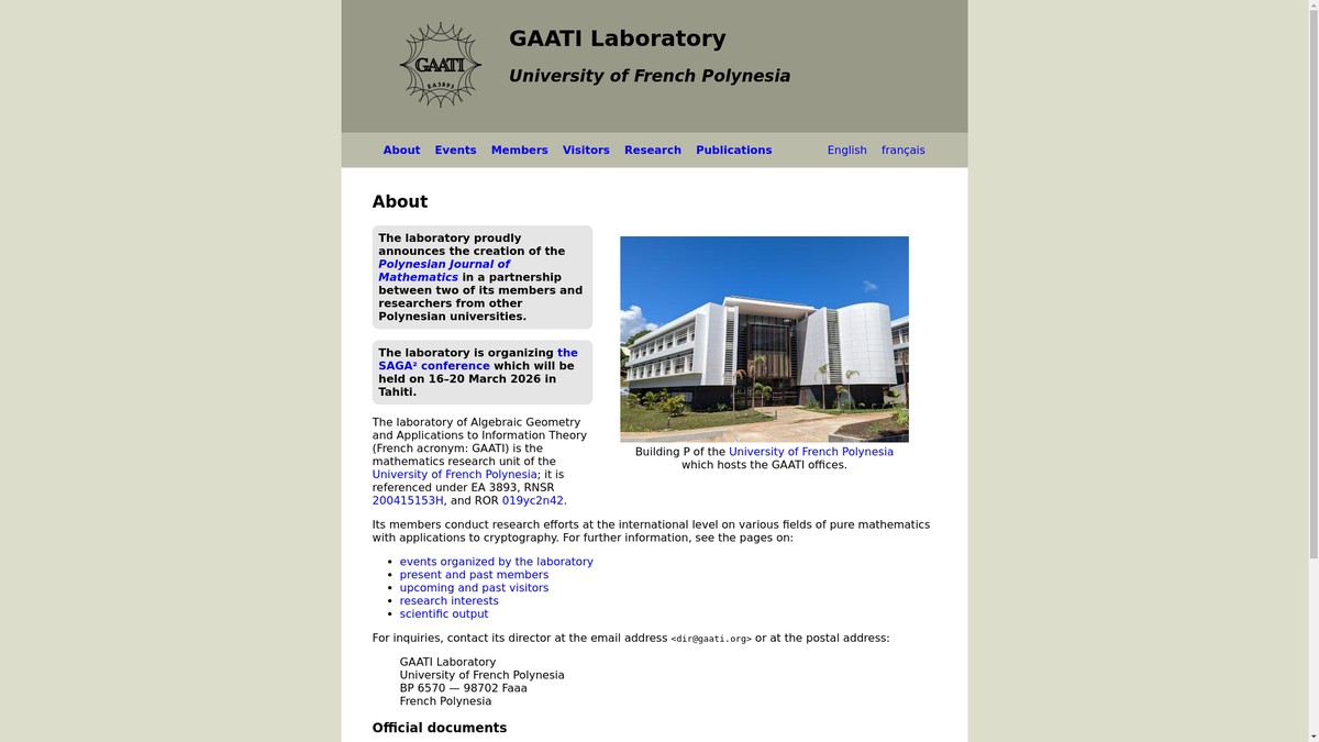 gaati.org screenshot