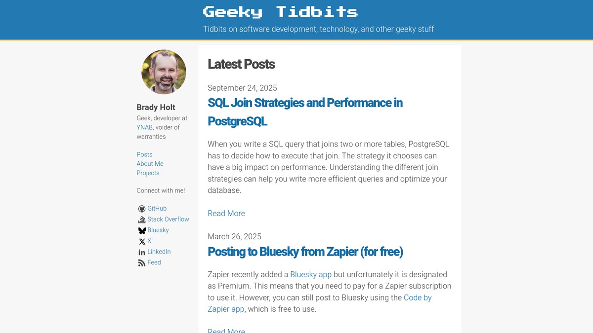 geekytidbits.com screenshot
