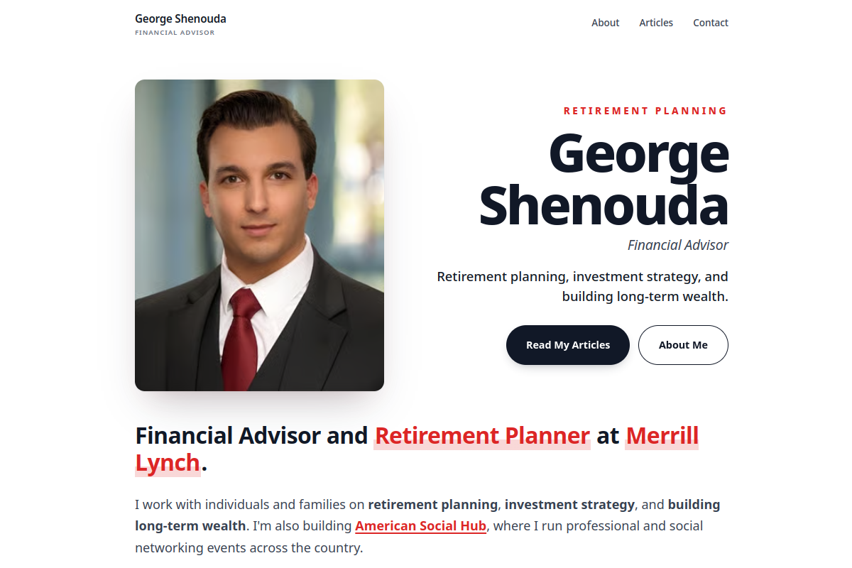 georgeashenouda.com screenshot