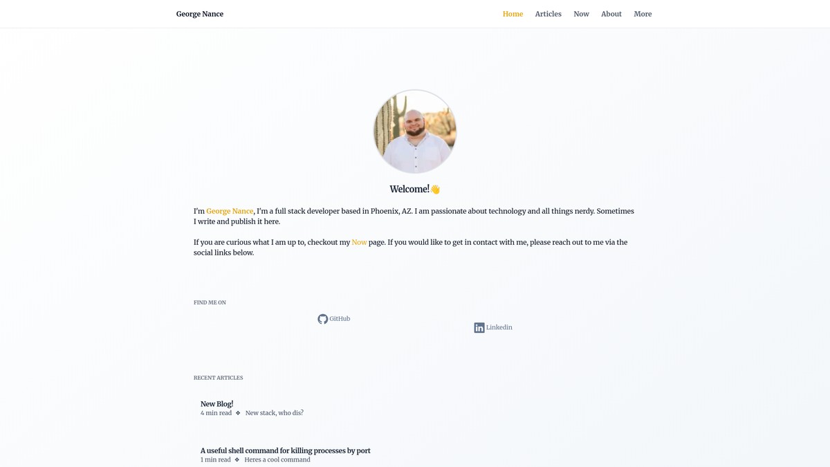 georgenance.com screenshot