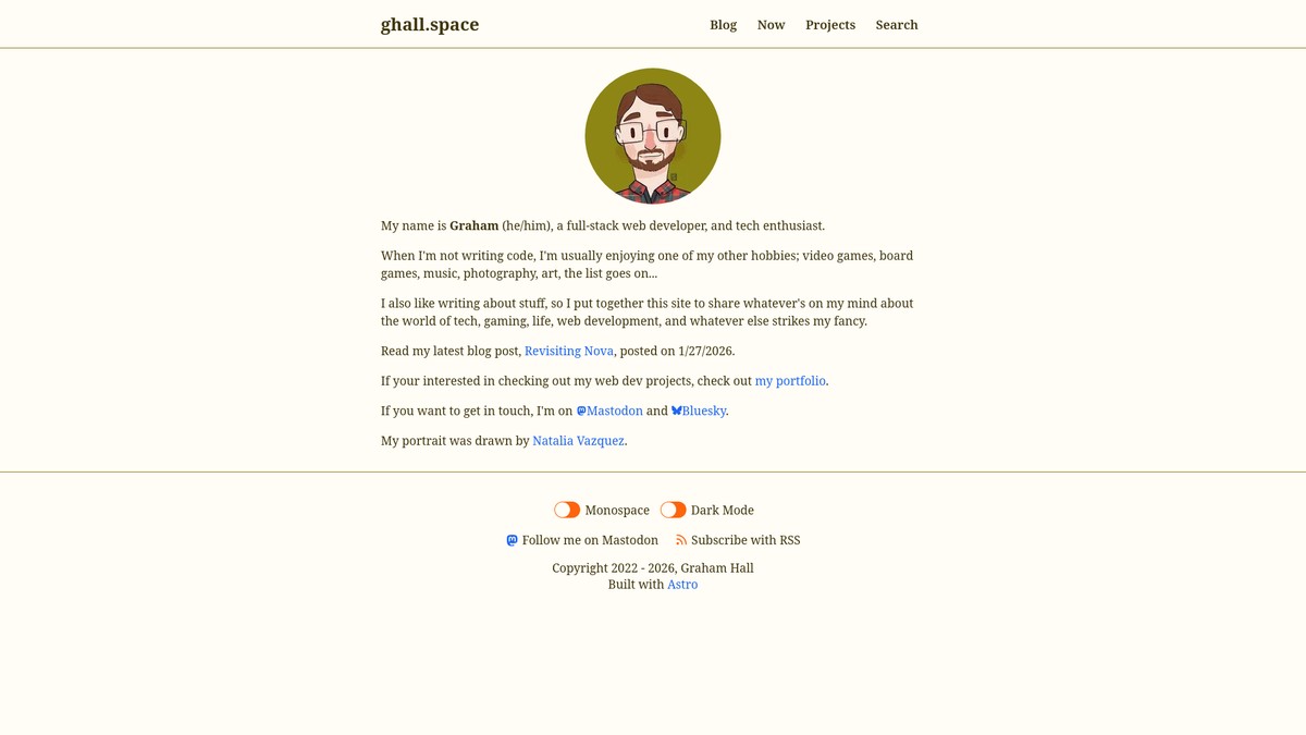 ghall.space screenshot