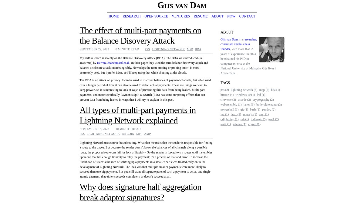 gijsvandam.nl screenshot