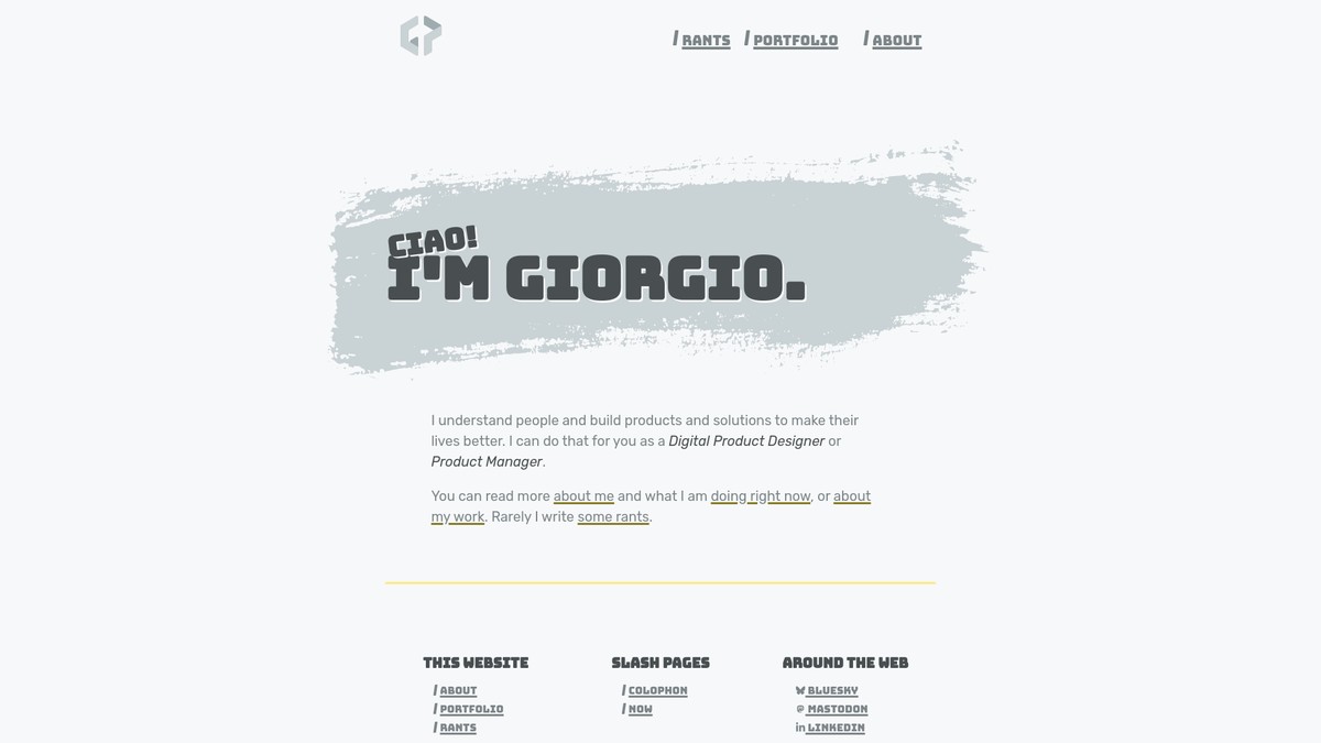 giorgiopretto.com screenshot