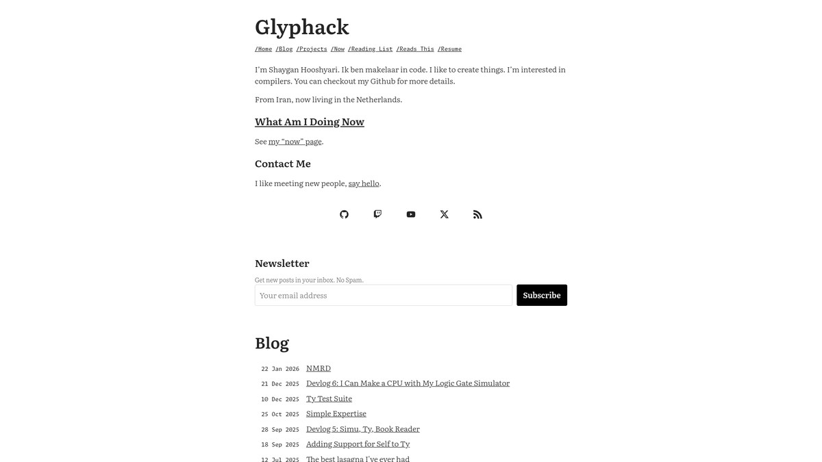 glyphack.com screenshot