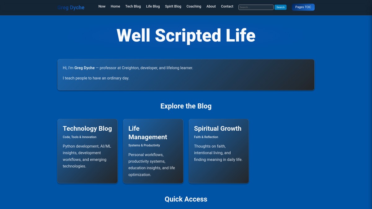 gregdyche.com screenshot