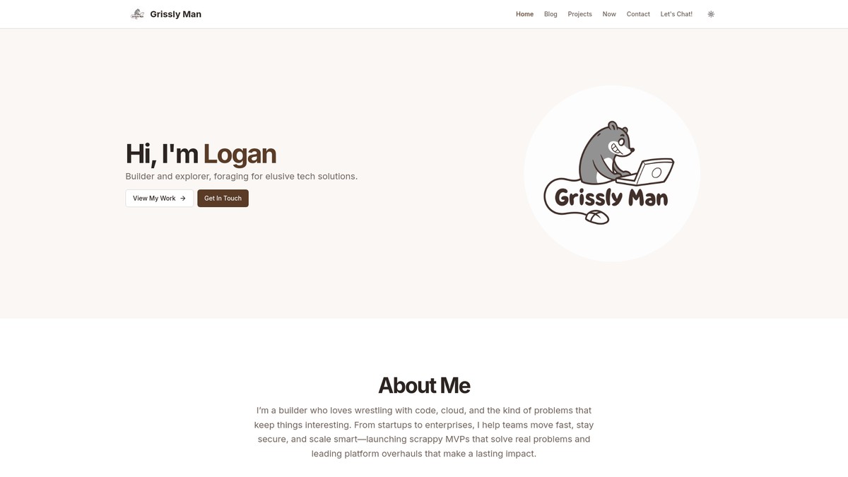 grissly-man.com screenshot